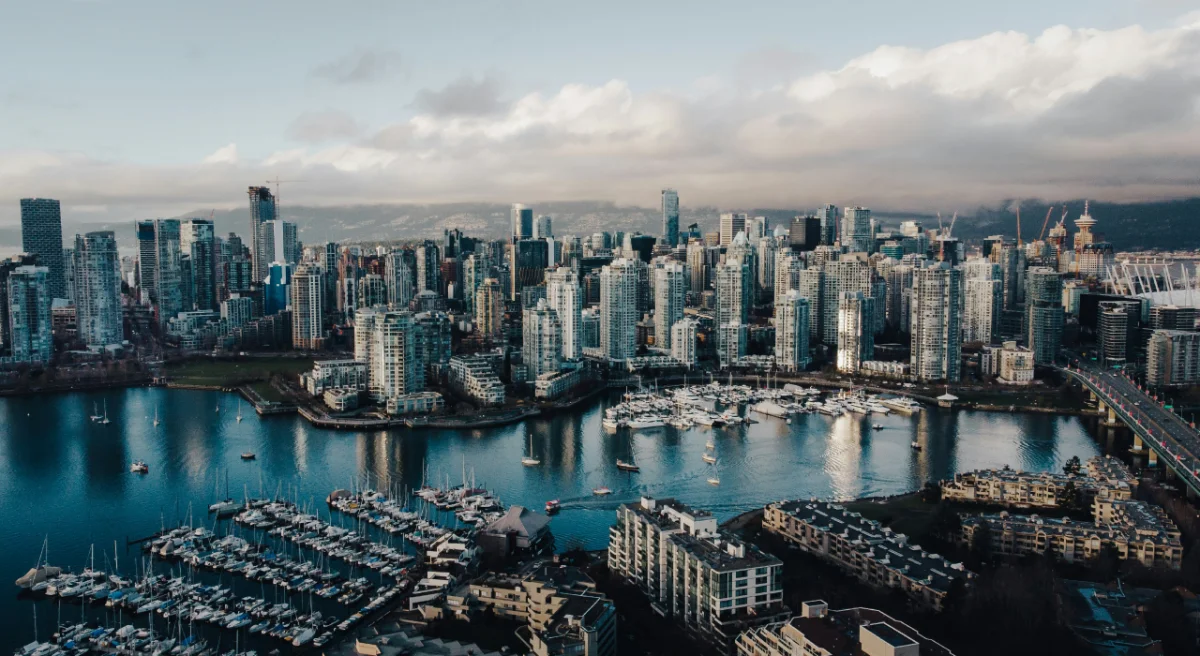 Vancouver harbour and mountains